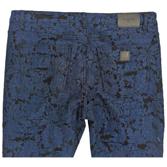 Valabasas Stacked "Blue Moon" Denim Jean - Blue/Black Size 40 NWT - Picture 9 of 10